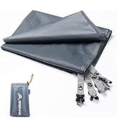 BISINNA Waterproof Camping Tarp Mutifunctional Tent Footprint for 1-2 Person Tent, Groundsheet Pi...