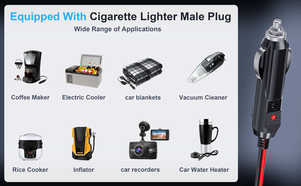 Cigarette Lighter Male Plug