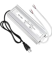 LightingWill LED Driver 150 Watts Waterproof IP67 Power Supply Transformer, 90-265V AC to 24V DC ...
