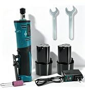 RhovixStar Cordless Line Die Grinder 12V - 3-Speed Power Die Grinders Max 24500RPM, 1/4" Straight...