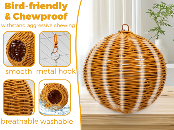 Small Bird Bed Hammock Hideout Lay Eggs