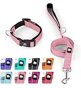 IVY&LANE Reflective Dog Collar and Leash Set,Adjustable Neoprene Padded Dog Collars for Puppy, Br...