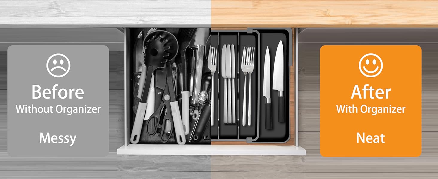 silverware drawer organizer