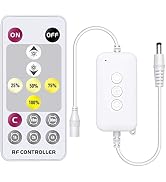 EMITEVER RF Remote Dimmer for Single Color LED Strip Lights,14-Key Wireless Remote and Controller...