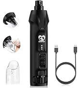 Casfuy 6-Speed Dog Nail Grinder – 50%+ Boost Power Dog Nail Trimmers Quiet with Dust Cap & 2 LED ...