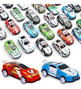 28 pcs Pull Back Cars Toys for Kids, Party Favors Treasure Box Toys for Classroom Prizes Mini Veh...