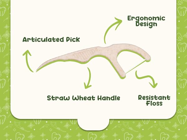 floss picks, dental floss picks, floss threaders, kids floss pick, flossers, dental, straw wheat