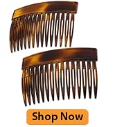 Camila Paris CP2942 French Hair Side Comb, Small Tortoise Shell, French Twist Hair Combs