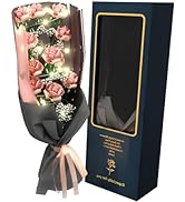 CODE FLORIST Rose Bouquet Building Kit,Artificial Rose Flowers with Gift Box,Valentine's Day Gift...