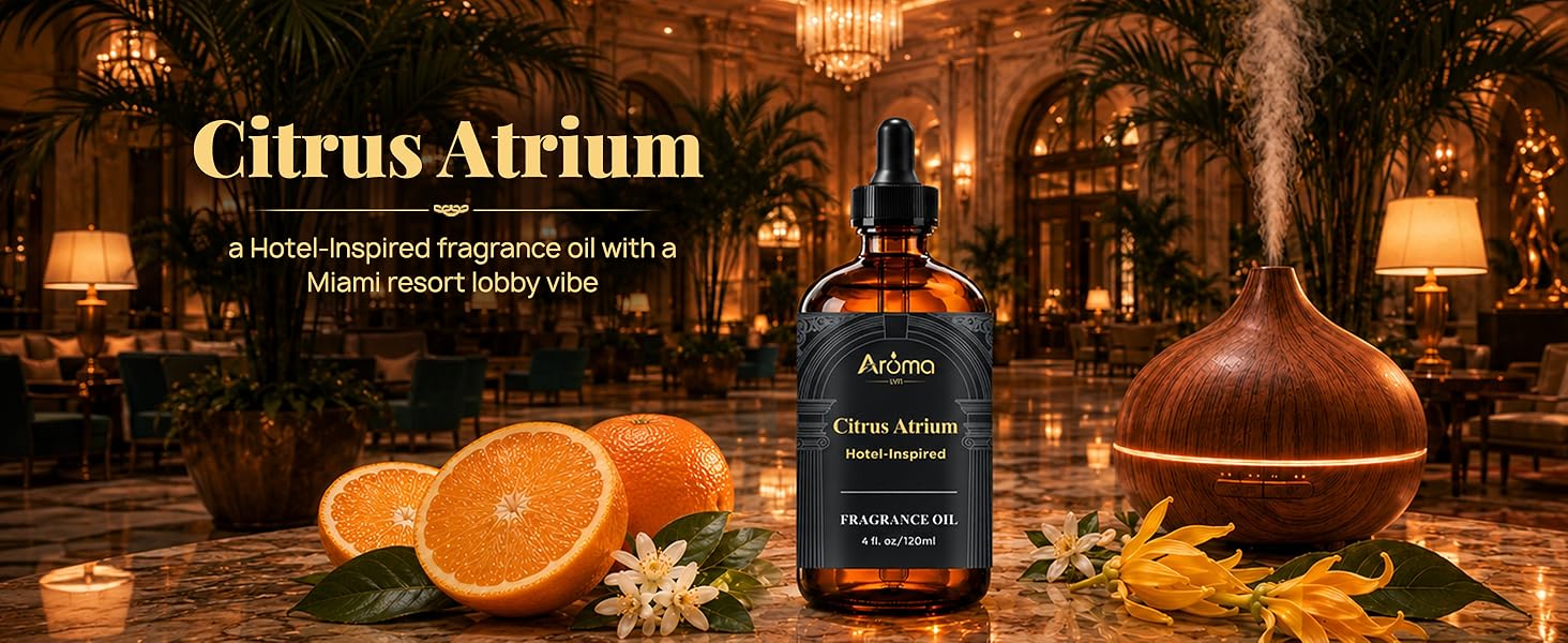 Citrus Atrium — a Hotel-Inspired fragrance oil with a Miami resort lobby vibe