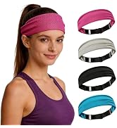 CSITE Cooling Headbands for Women - Adjustable Non-Slip Sweatbands, Instant Cooling Moisture Wick...