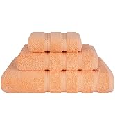 American Soft Linen 3 Piece Towel Sets, 1 Bath Towel 1 Hand Towel 1 Washcloth, 100% Turkish Cotto...