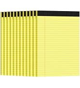 Ciphyfee 12pcs Legal Pads 8.5 x 11, Notepads 8.5 x 11 College Ruled Notebook, Writing Pads of Pap...