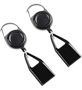 2Pcs Pants Lighter Clip, Black Retractable Lighter Belt, Anti Lost Retractable Lighter Cover, Key...