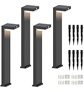 VerLuce - Square Solar Landscape Lights - Solar Powered Landscaping LED Lamps - PIR Sensor & Two ...