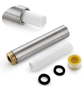 4" Showerhead Extension Arm w/PP Filter Cartridge, 4 Inch 304 Stainless Steel Brushed Nickel Show...