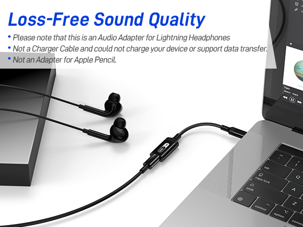 USB C to Lightning Audio Adapter