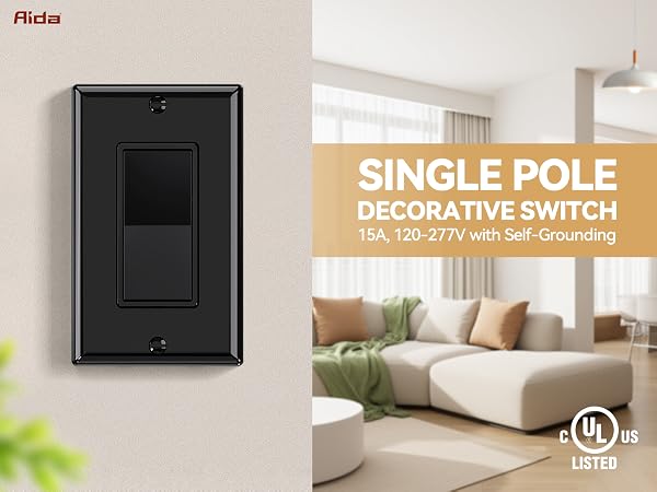 Rocker Decorator Light Switch