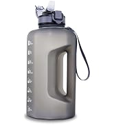 GEMFUL 74oz Motivational Water Bottle with Straw & Time Marker BPA-Free Large Water Jug for Gym F...