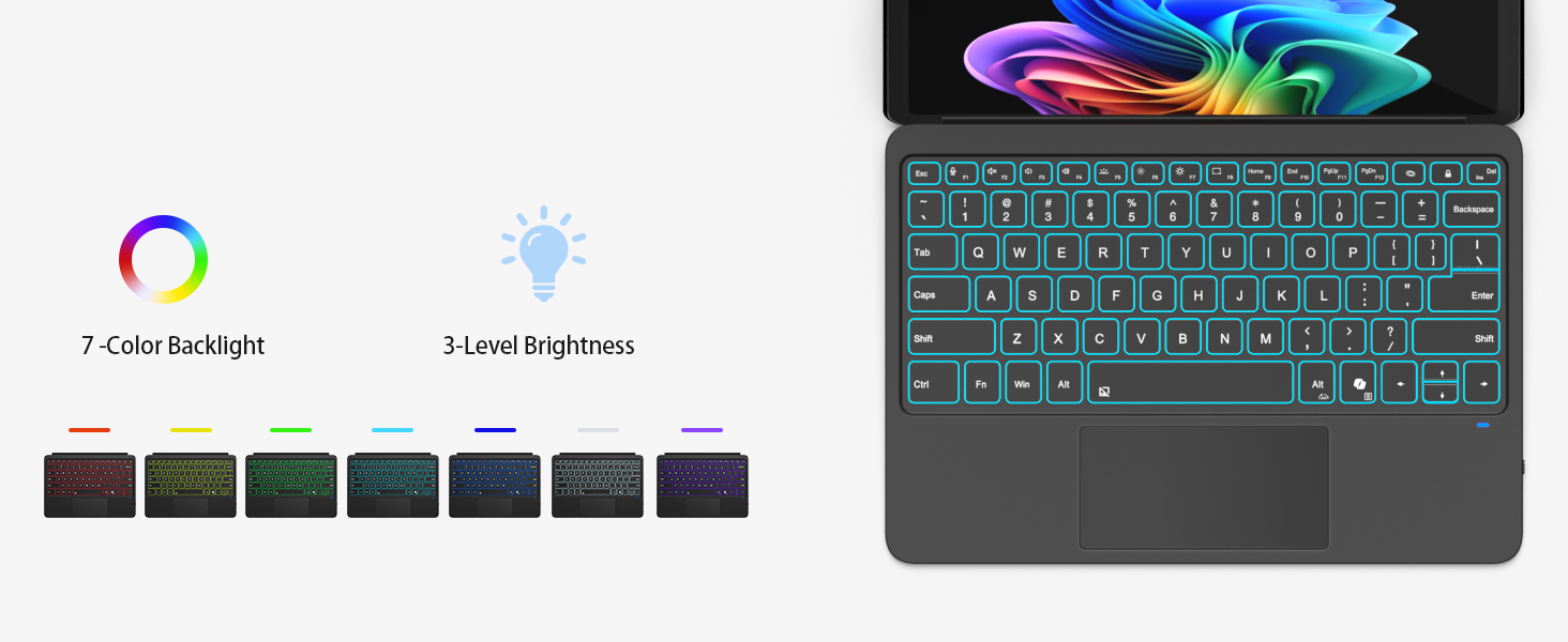 type cover for microsoft surface pro generation 12, surface pro wireless keyboard with touchpad