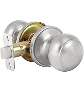 HOSOM Passage Door Knob, Satin Nickel Door Knobs Keyless Doorknobs for Interior Doors, Hallway, C...