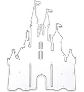 1Pc Silver Metal Die Cuts Castle Cutting Dies Stencils DIY Cutting Template for Scrapbook Album P...