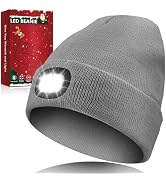 Unisex LED Beanie Hat with Light, Christmas Stocking Stuffers Gifts for Men, White Elephant Gifts...
