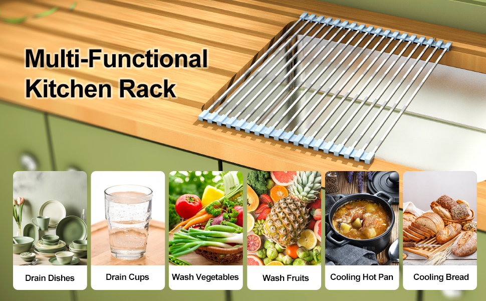 Roll Up Dish Drying Rack