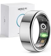 Herz P1 Smart Ring for Women & Men - 24/7 Health Metrics Fitness Ring, Tracks 20+ Biometrics, 6 D...