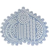 Cordate Chain Pearl Flower Nail Art Mold 3D Silicone Carving Mould Acrylic Nail Art Silicone Moul...