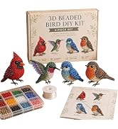 YADUO Tiny 3D Beaded Animal DIY Kit, Easy DIY Beading Embroidery Kit with 4 Cute Designs, Cute Bi...