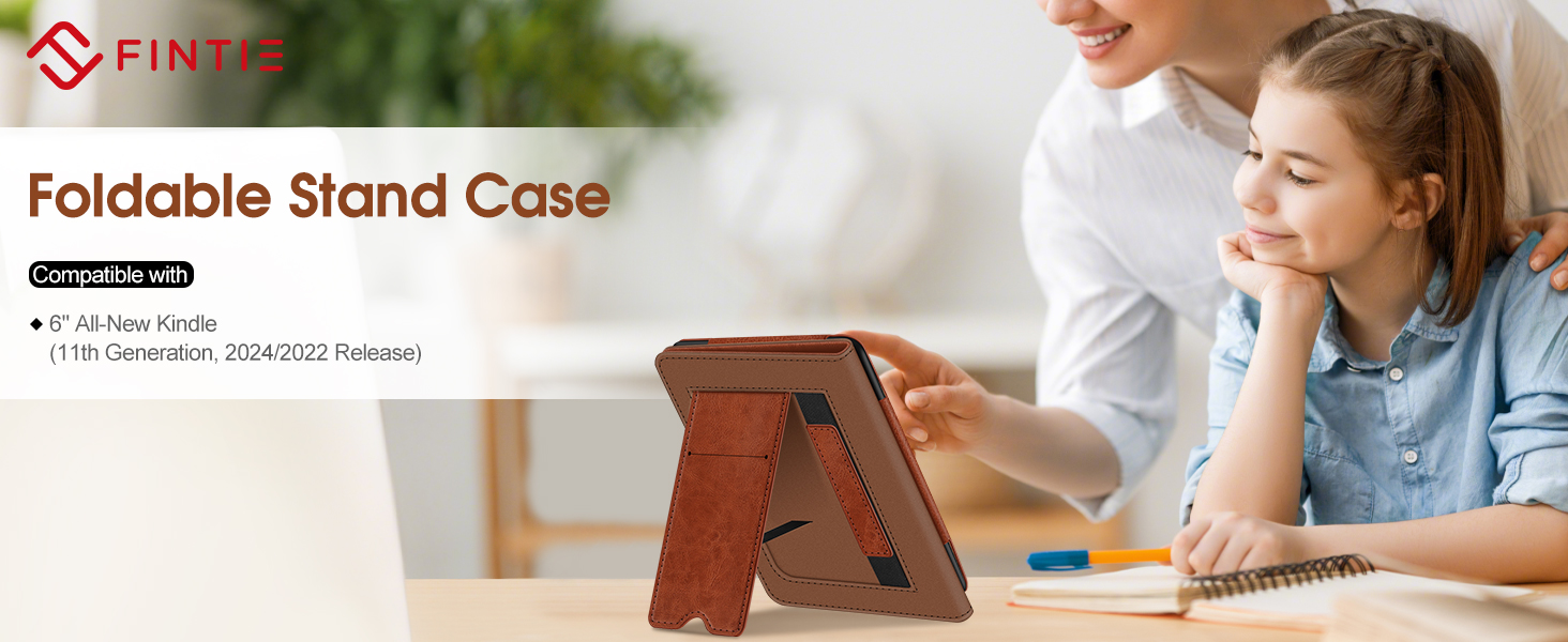 kindle 2024 2022 11th generation basic case 6 inch lightweight slim flip fold cover