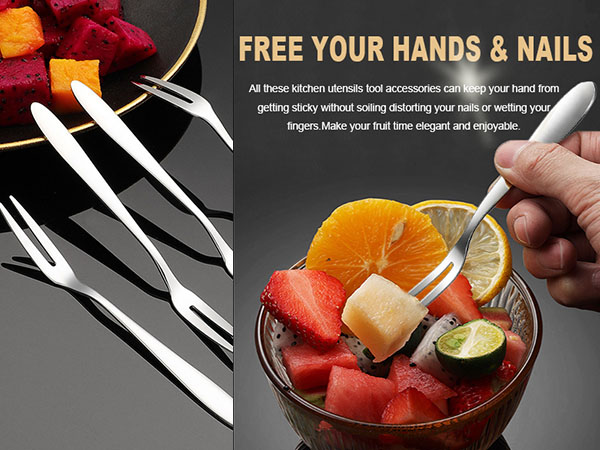 grapefruit spoon knife orange peeler tool stainless steel fork fuit knife