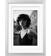 Egofine 5x7 Aluminum Picture Frame Display with Mats for 3.5x5/4x6 or 5x7 without Mat, Metal Pict...