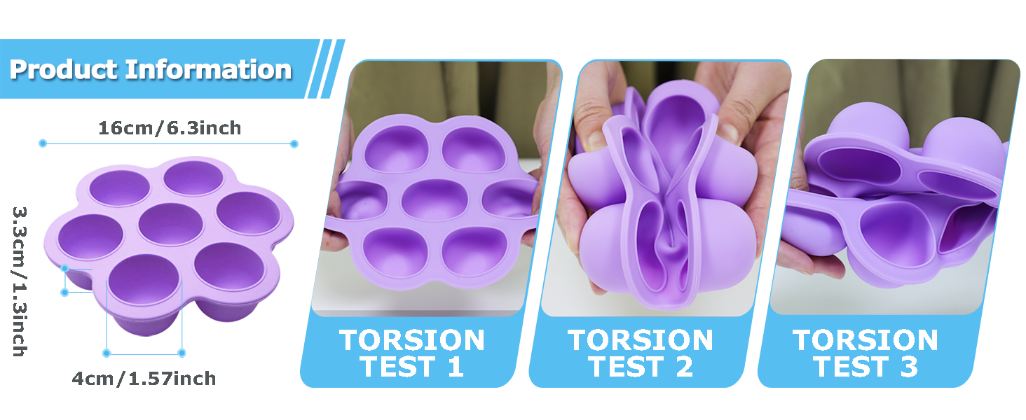 Press bottom to simply pull out perfectly formed Popsicles. Easy release without effort.