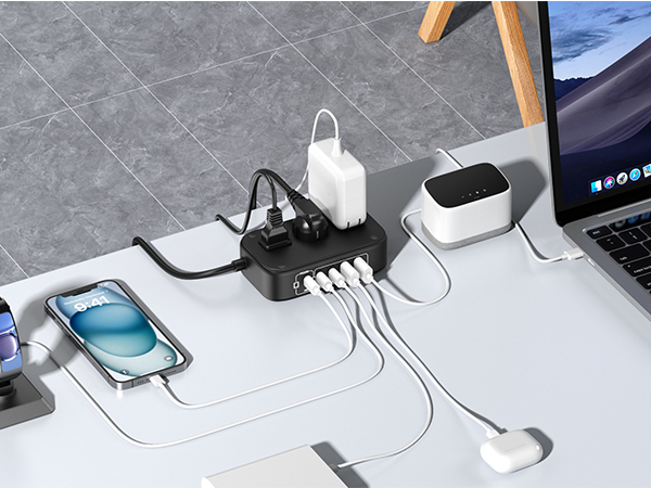 Slim flat plug easy fit in tight spot