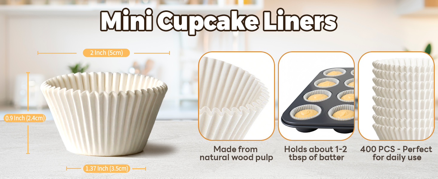 mini cupcake liners
