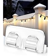 Hooks for Outdoor String Lights Clips: 26Pcs Heavy Duty Light Hook with Waterproof Adhesive Strip...
