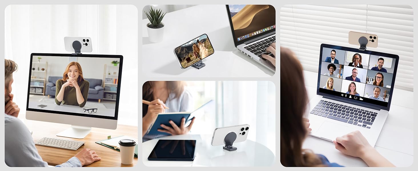 Laptop Phone Mount Grey