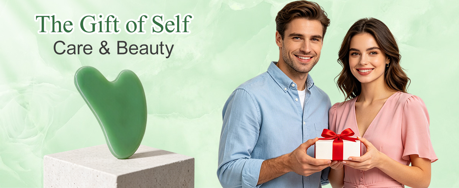 Relaxation and Reduce Wrinkles Puffiness Skin Care Tools, Self Care Gift for Men Women - Green