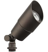 East Grove Home Amped Landscape Lighting 12V Accent Spot Light with MR16 Socket in Bronze Powder ...