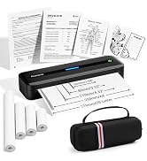 Phomemo Portable Printers Wireless for Travel, M832 Inkless Thermal Printer Support 8.5'' x 11'' ...