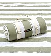 HX&OD Outdoor Picnic Blanket Extra Large, 80”x80” Waterproof Picnic Mat Foldable Camping Blanket ...