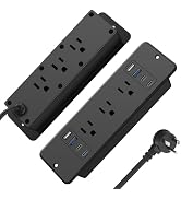 HHSOET 14 in 1 Fast Charging Recessed Power Strip, 20W Furniture Power Outlet USB C, Flush Mount ...