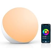 Hifree Smart Table Lamp, Dimmable Desk Lamp with App/Voice Control, LED RGB Color Changing Touch ...