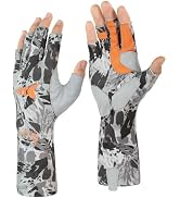KastKing Agies Fishing Gloves Men, UPF 50+ Sun Gloves UV Protection, Cooling Quick-Dry 3/4 Finger...