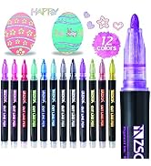 ZSCM Super Squiggles Outline Metallic Marker Pens, Double Line Paint Marker Pens, for Christmas G...