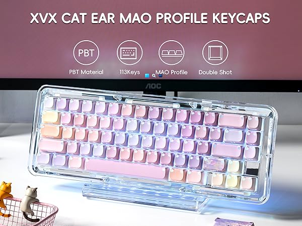Lumicat keycaps