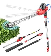 Ecarke Pole Hedge Trimmer Compatible with Milwuakee 18V (Tool Only) | 22" Dual-Action Blade,1400 ...