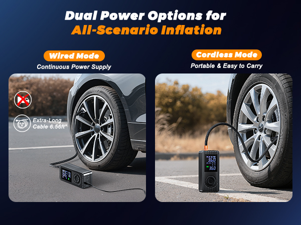 portable tire inflator